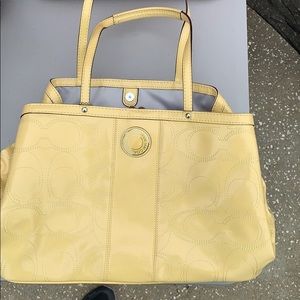 Coach yellow purse